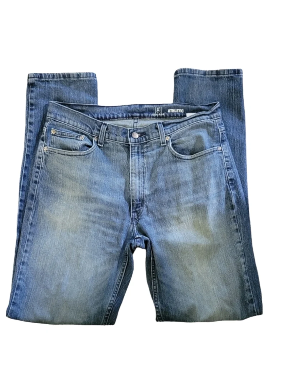 Classic Blue Denim Jeans By George Size 34 X 34